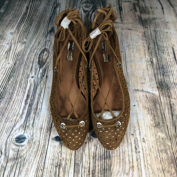 🆕 Halogen Leather Lace Up Flats Size 8.5 M - Picture 4 of 8